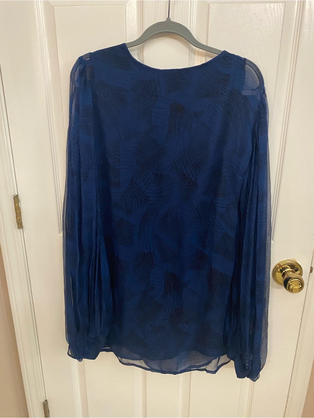 Winter Kate Navy Blue Sheer Mini Dress